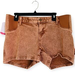 Ingrid & Isabel Maternity Side Panel Maternity Jean Shorts Size 8